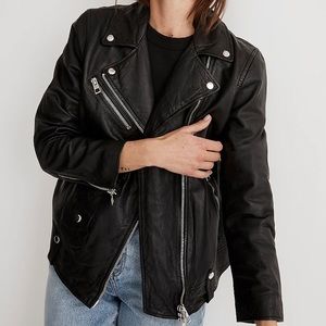 Oversized Real Leather Jacket